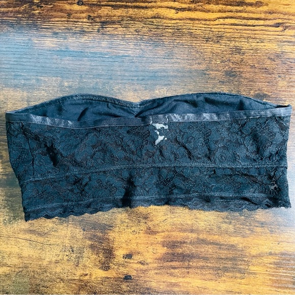 Aerie Bandeau Black Lace Strapless Bra Medium - Picture 7 of 7